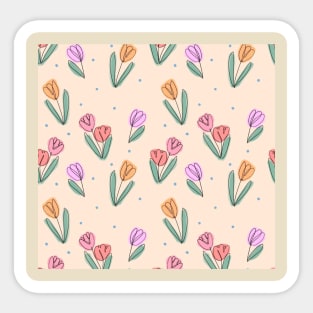 Tulip pattern Sticker